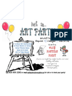 Art Party Flyer