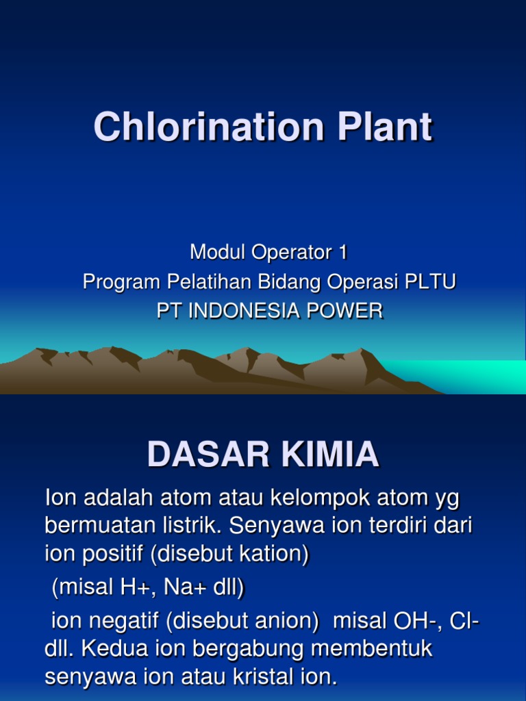 Chlorination Plant