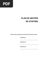 Plan de Gestión de Staffing