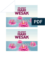 Cuti Hari Wesak