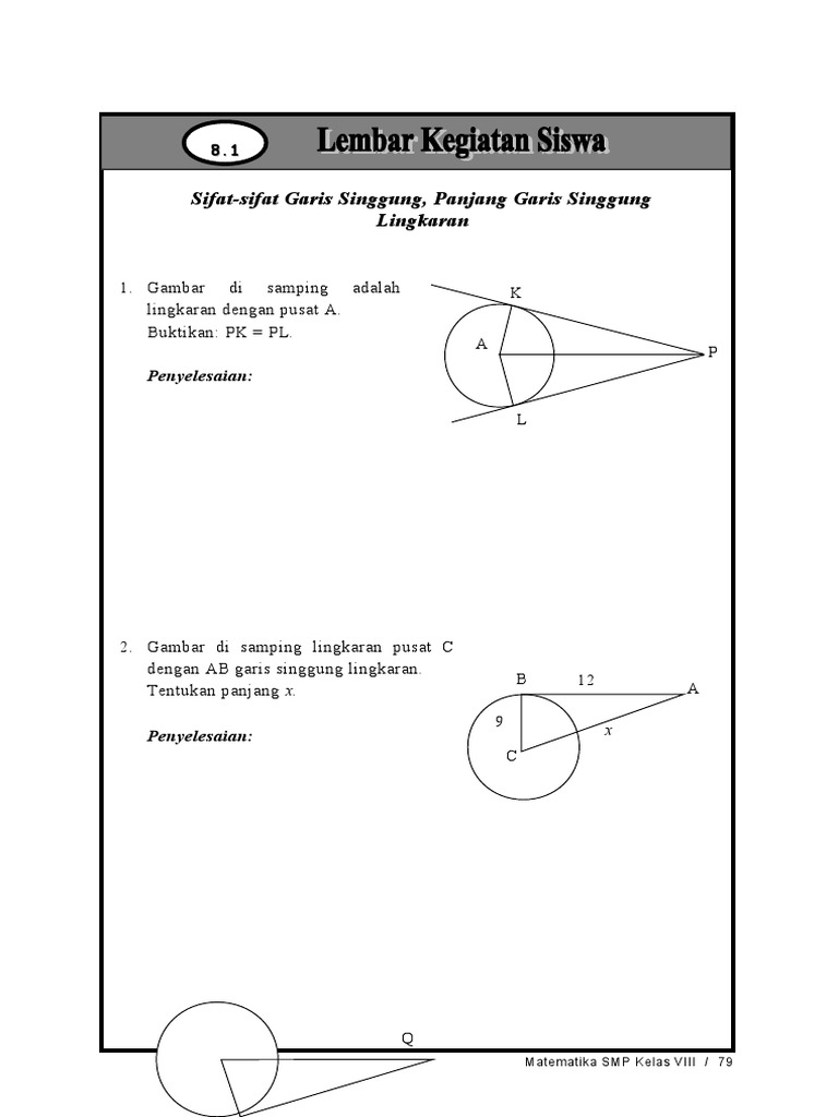 Lks 8 Garis Singgung