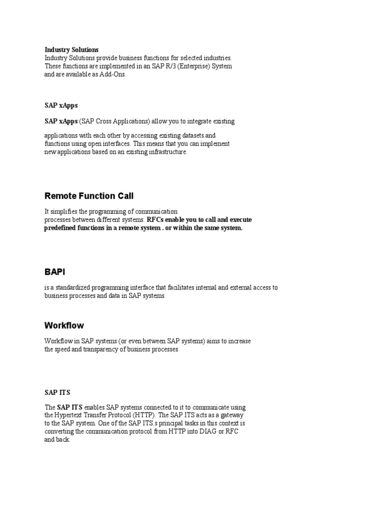 Remote Function Call: Industry Solutions | PDF | Business | Computers