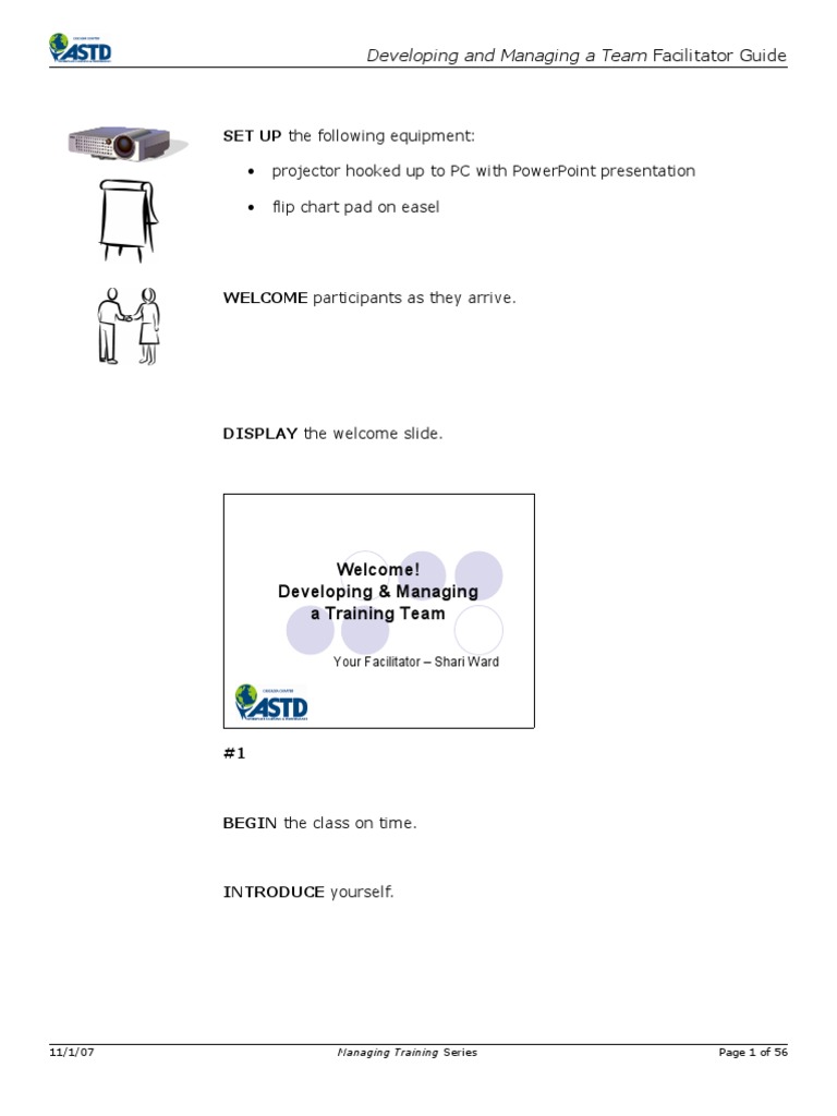 Managing Training Facilitator Guide | PDF | Leadership | Competence ...