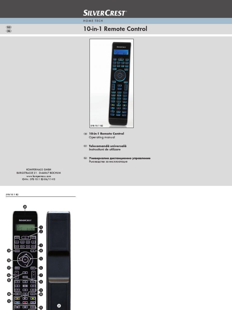 en Ro BG | PDF | Remote Control | Menu (Computing)