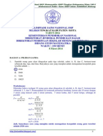 Download Soal Dan Pembahasan OSN Matematika SMP Tingkat Kota 2014 Bagian a by sudipriyambodo SN224006540 doc pdf