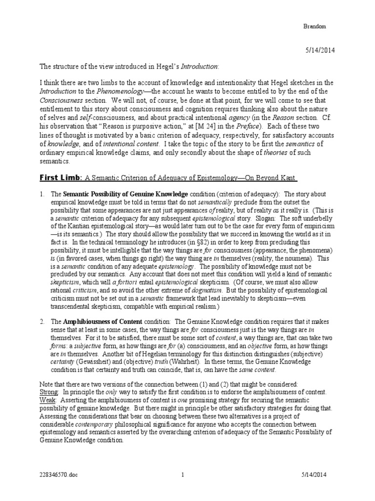 Notes 2 | PDF | Normative | Consciousness