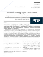 Bio Chemistry of Bacterial Leaching-Direct vs. Indirect Bioleaching