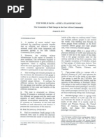 World Bank Report on the Standard Gauge Railway