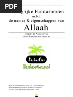 Belangrijke Fundamenten m.b.t. de Namen en Eigenschappen van Allaah - Shaykh al-'Uthaymien