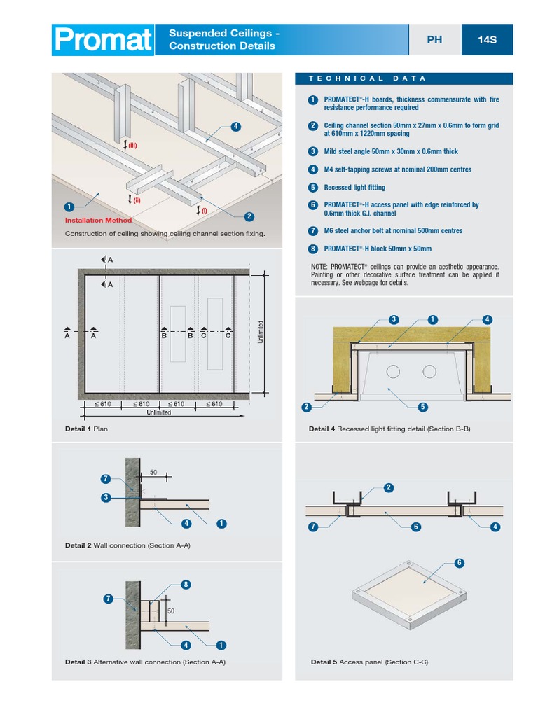 Suspended Ceilings Construction Guide | PDF | Ceiling | Structural Steel