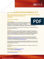 Detailprogramm Politische Kommunikation 2.0