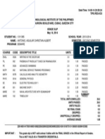 Grade Slip