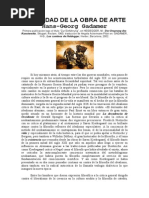 La Verdad de La Obra de Arte