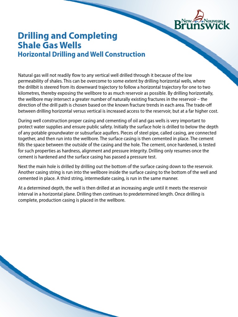 Drilling Completion PDF Hydraulic Fracturing Oil Well