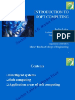 Introduction To Soft Computing: Sachin Lakra