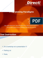 Programming Paradigms: By, Janeve George & Nilesh Mevada