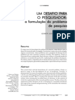 Um Desafio Para o Pesquisador - A Formulação Do Problema de Pesquisa