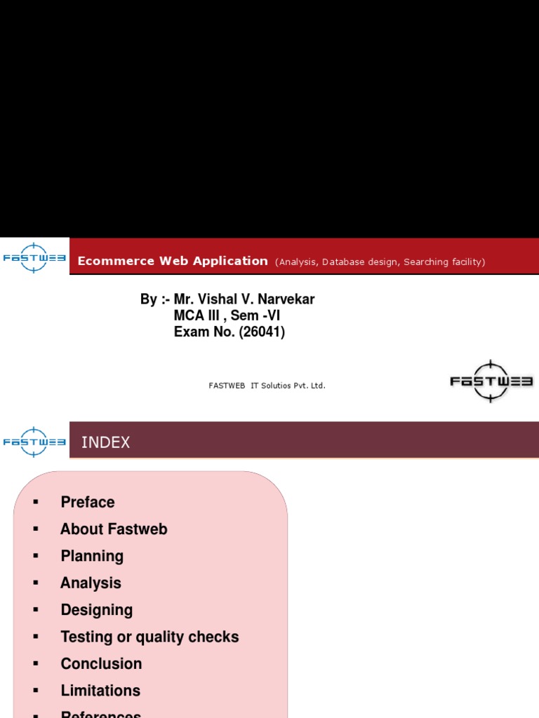 Ecommerce Web App Analysis & Design | PDF | Databases | E Commerce