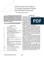 A New and Fast Power Flow Solution Algorithm for Radial Distribution Feeders Including Distributed Generations