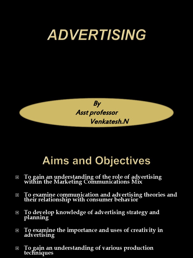 Understanding Advertising in Marketing | PDF
