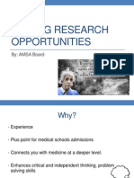 Finding Research Opportunities