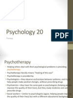 Psych 20 Therapy