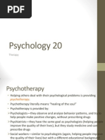 Psych 20 Therapy