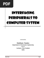 Interfacing Peripherals to Computer System or disk interfacing technology