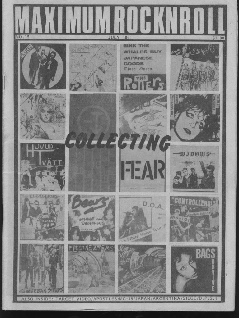 Maximum Rocknroll #15 | PDF | Leisure | Entertainment (General)