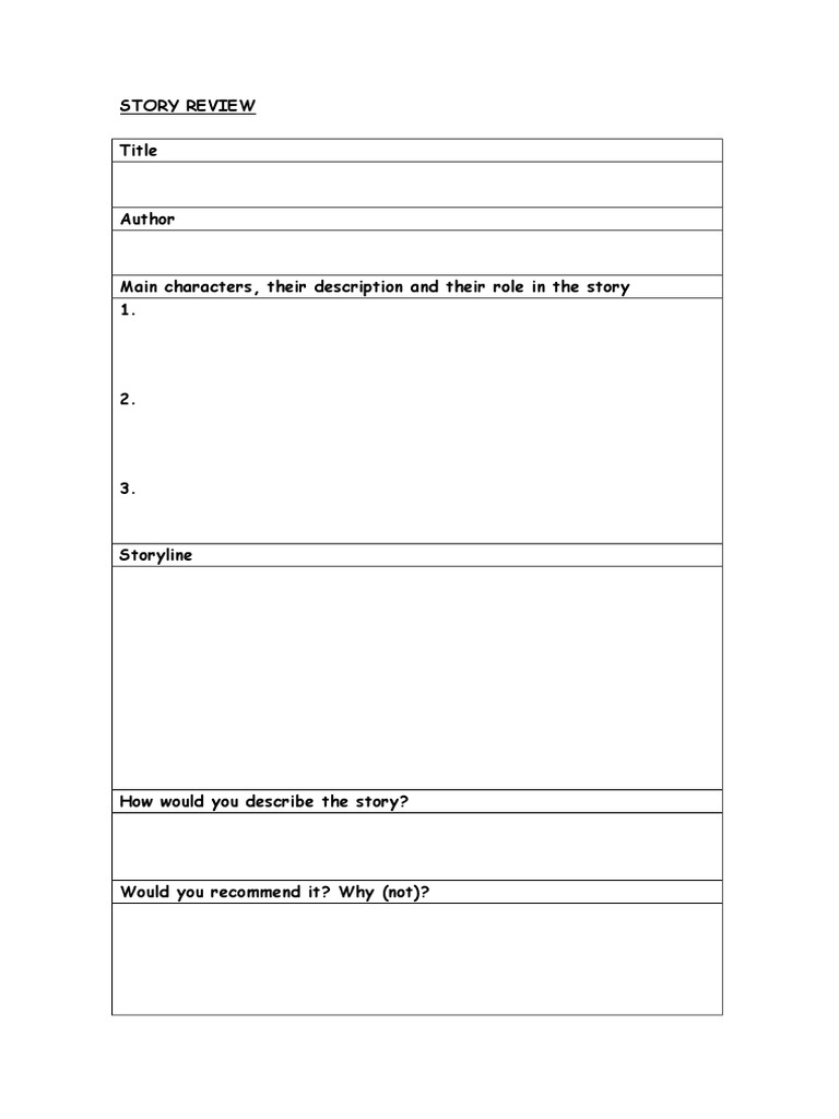 Story Review | PDF | Poetry | General Fiction