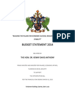Prime Minister's Budget Statement 2014-2015 