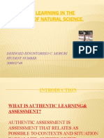 Authentic Learning in The Teaching of Natural Science.: Desinged Bynontobeko C. Moruri Student Number 200832749