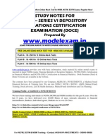 WWW - Modelexam.in: Study Notes For Nism - Series Vi Depository Operations Certification Examination (Doce)