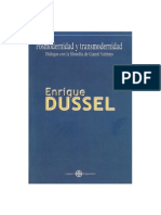 130823031 Posmodernidad y Transmodernidad Enrique Dussel