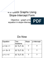 4 6quick Graphs Slope Intercept