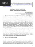 Linguagem e Sociedade Em Habermas - Atos de Fala, Pragmática Universal e Agir Comunicativo