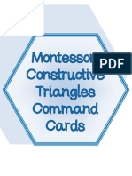 Montessori Constructive Triangle Command Cards