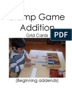 Montessori Stamp Game Addition