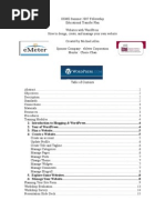 Download WordPress Training by mra1124 SN2241449 doc pdf