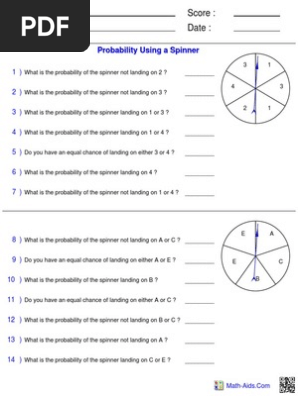 probability spinner