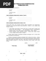 Surat Perjanjian Cerai