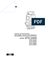 Manual Estacao Total Topcon Gts 230w Original