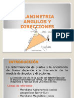 PLANIMETRIA - Angulos y Direcciones