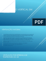 Ventilação Vertical em Ambientes