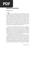 Reptilian Democracy: Brandon Chew