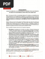 Pronunciamiento Unión Civil ¡Ya!