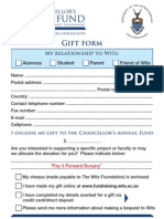 PIF Bursary Pledge Form