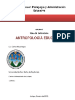 Antropología Educativa