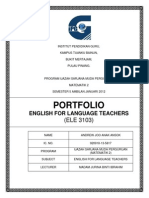 Portfolio: English For Language Teachers