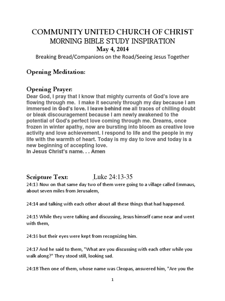 Breaking Bread Together Finding Christ in Community Through Scripture